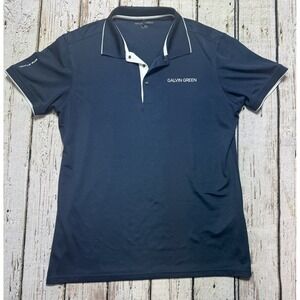 Galvin Green Ventil8 Navy Blue Polo Shirt Men's Medium